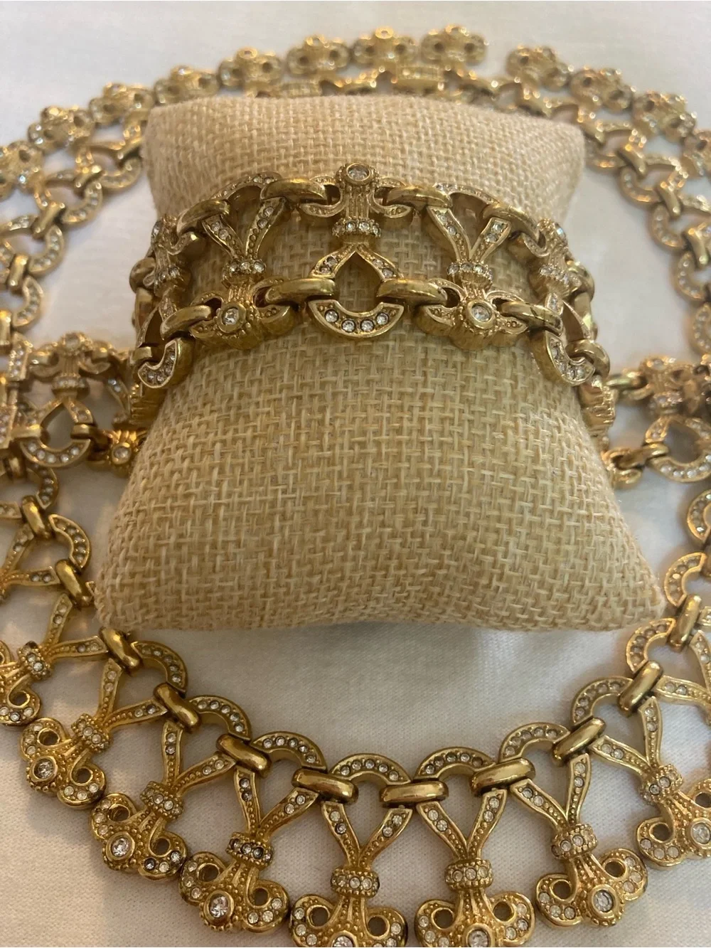 Christian Dior High End Maximalist Statement Necklace Bracelet Set